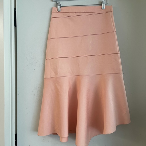 Opening Ceremony Salmon Asymmetrical Midi Skirt - Picture 2 of 3